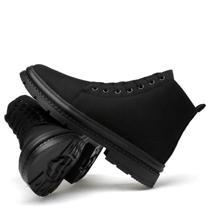 Men's Invisible Height Increasing Insole Korean Cotton Men's Canvas Shoes
