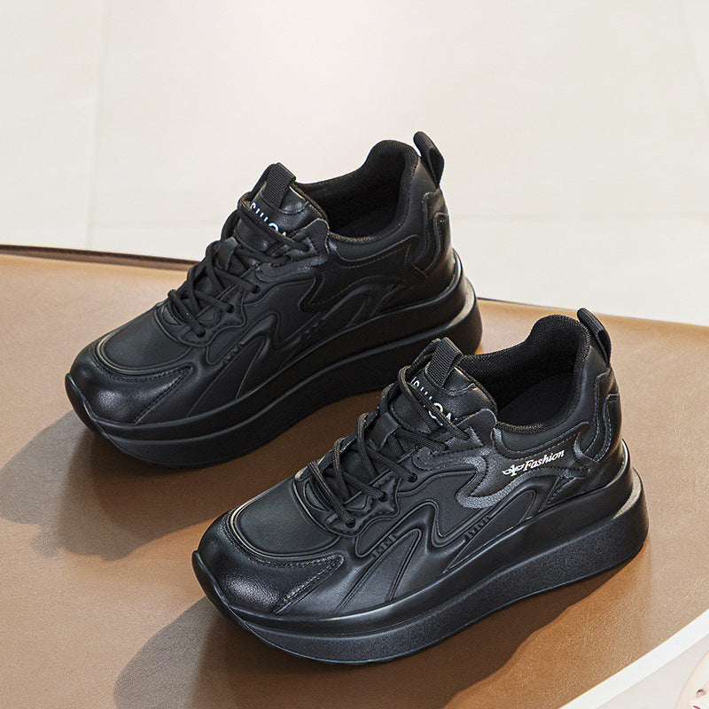 Women's Increasing Insole Dad Breathable Skateboard Thick Women's Casual Shoes