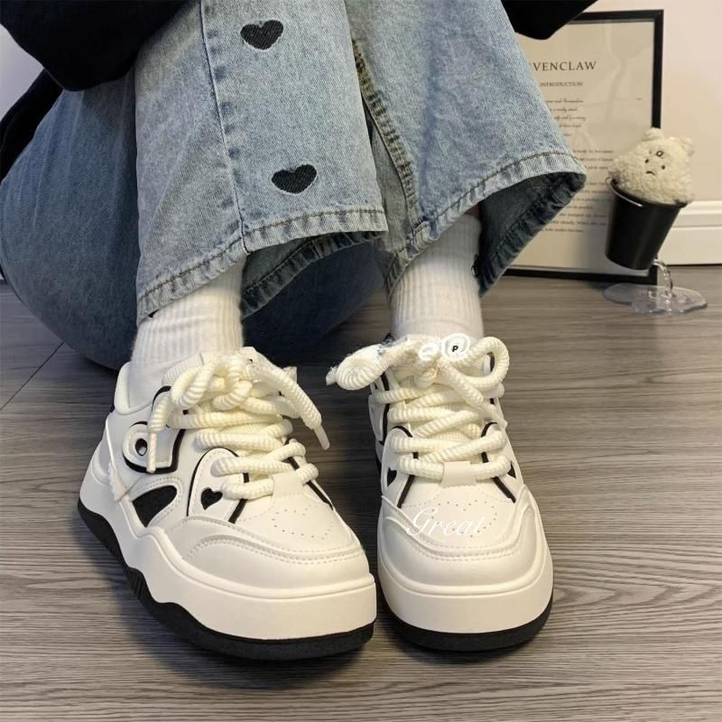 Women's Dopamine Love White Autumn Classic Style Sneakers