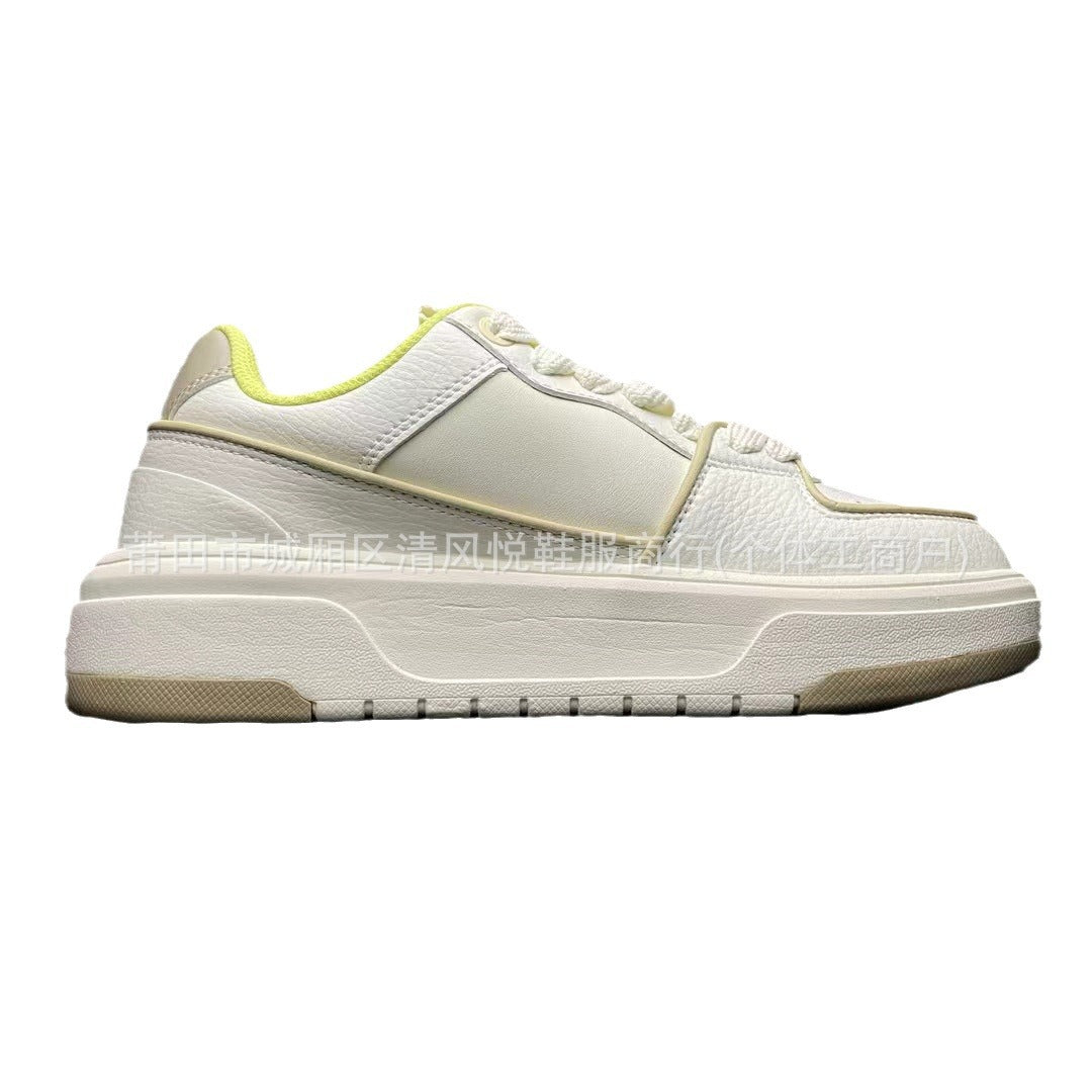 Women's Original Schoolmate Dad Height Increasing Platform White Couple Women's Casual Shoes