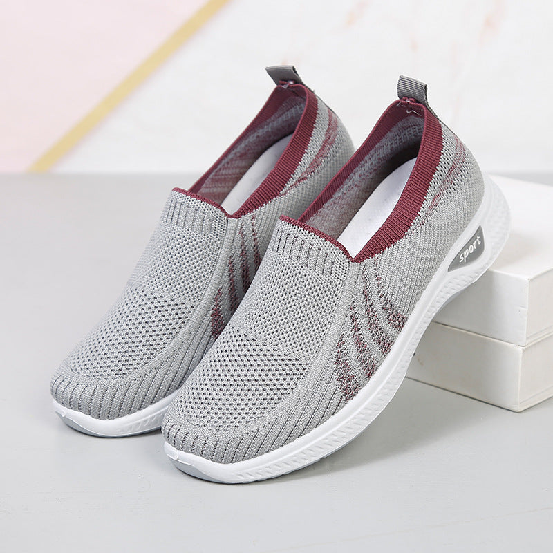 Women's Old Cloth For Slip-on Mother Mesh Casual Shoes