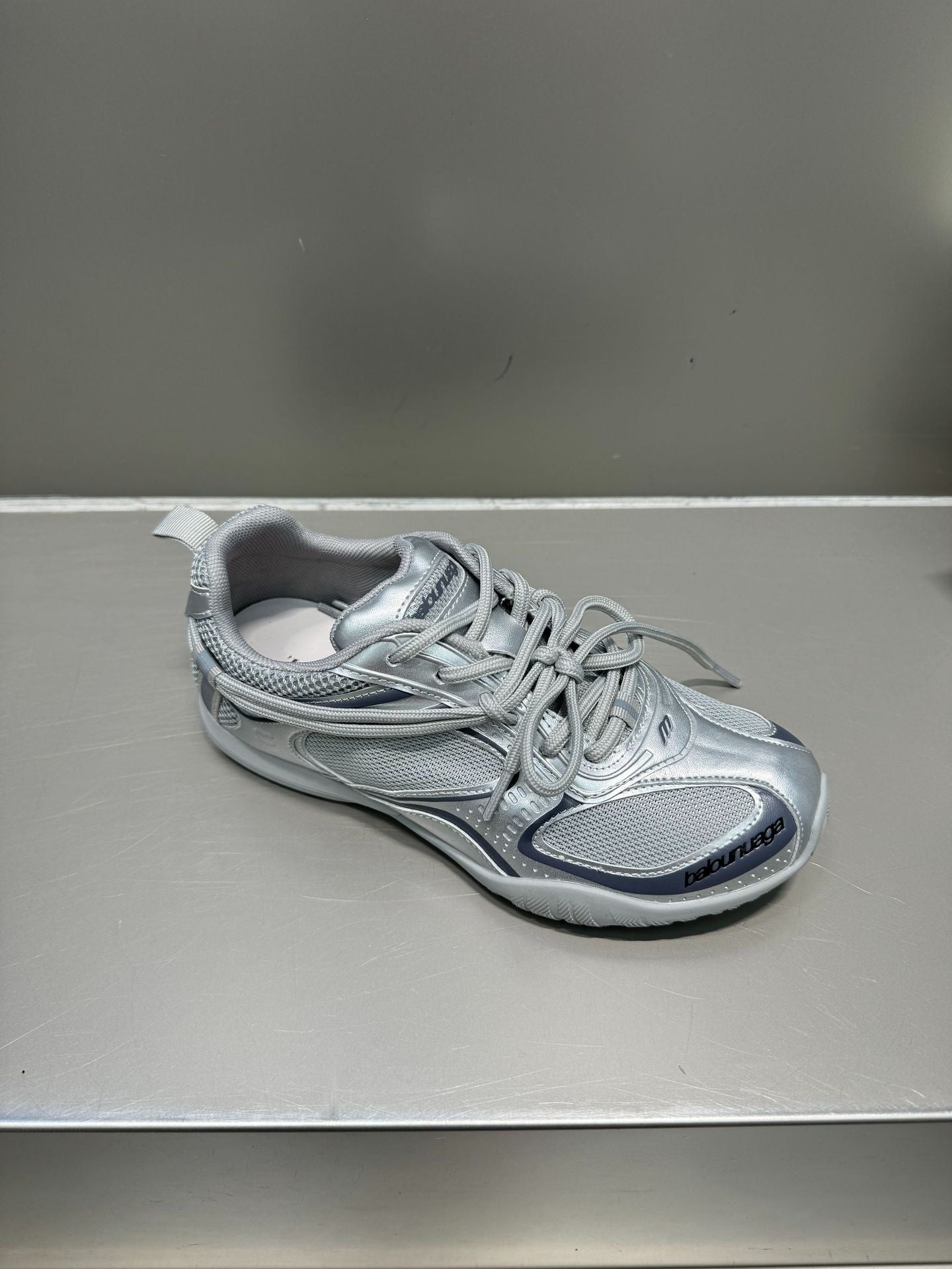 Women's Mechanical Style Sier Mesh German Training Spring Versatile Lace Up Casual Shoes