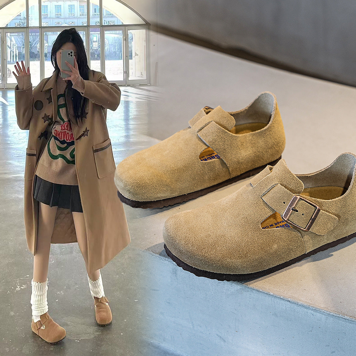 Female Fleece Lined Comfortable Slip-on All Casual Shoes