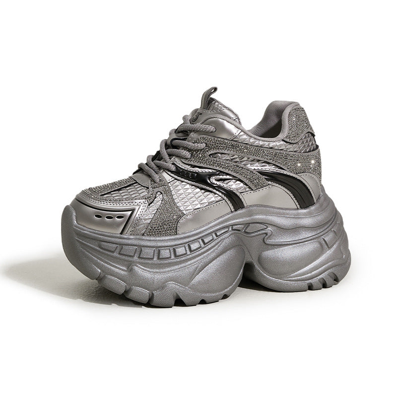 Women's Platform Dad Small Height Increasing Insole Women's Sports Shoes