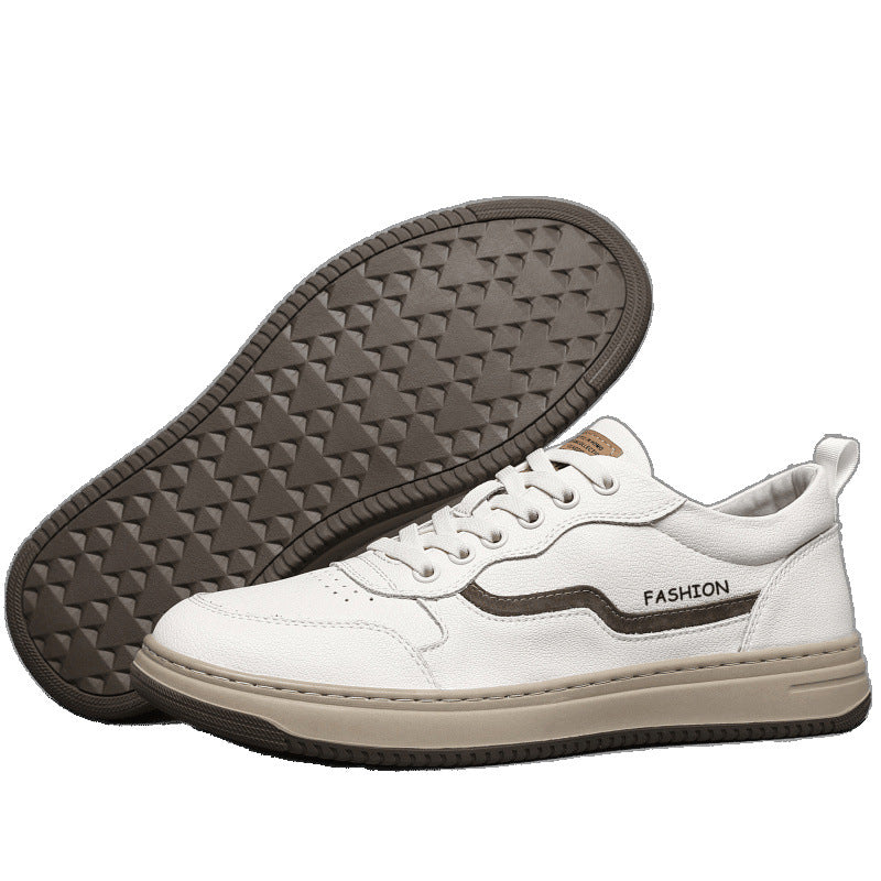 Men's Flat Style White Sports Fashionable Summer Men's Board Shoes