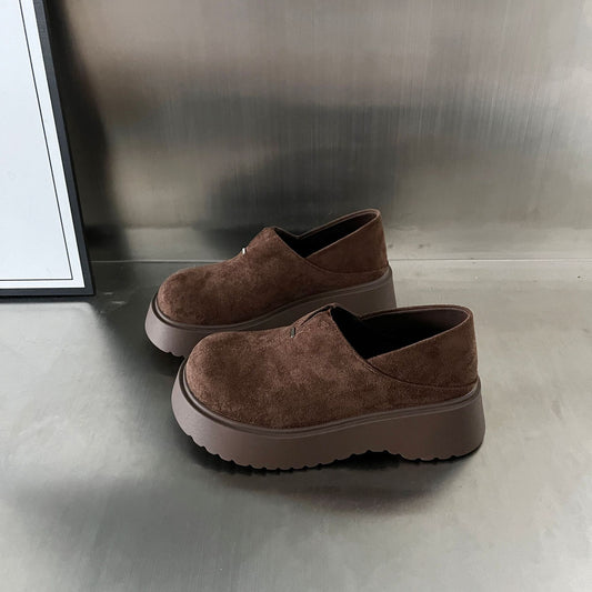 Women's Thick Bottom Kangaroo Autumn Slip-on Lofter Women's Casual Shoes