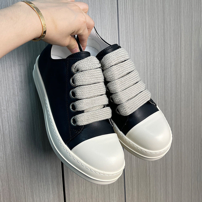 Men's Thick Shoelace Breathable Sole Height Increasing Men's Board Shoes