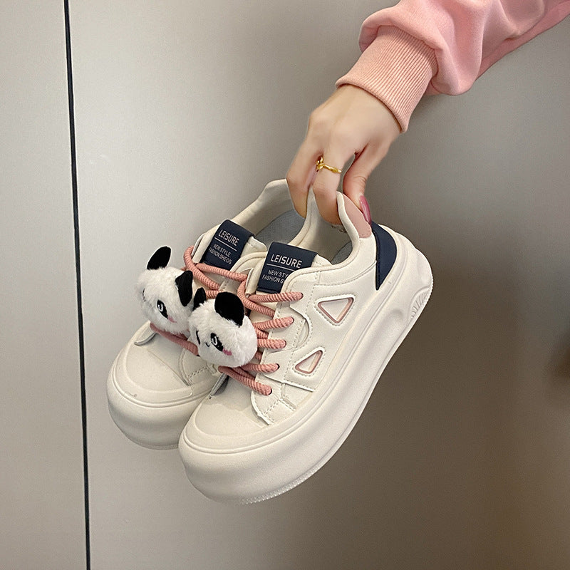 Women's White Autumn Korean Sports For Female Casual Shoes