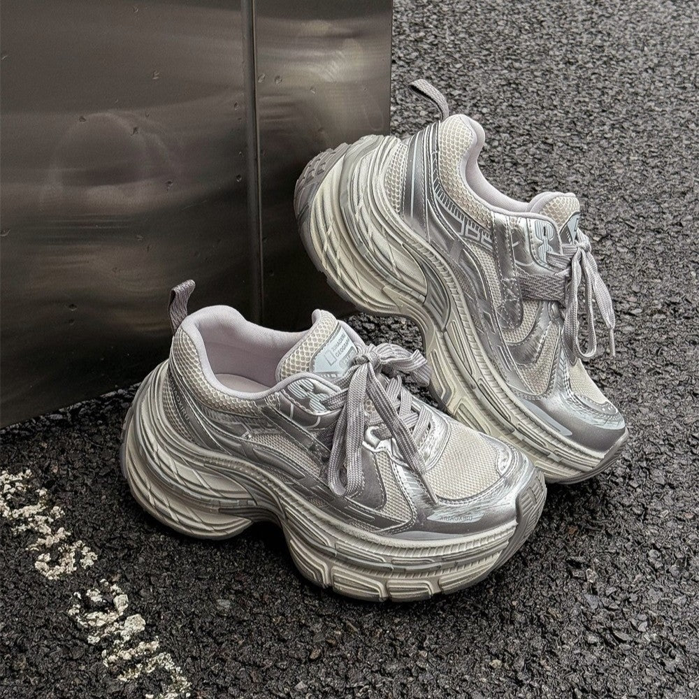 Women's Thick-soled Dad Autumn Small Height Increasing Color Women's Sports Shoes