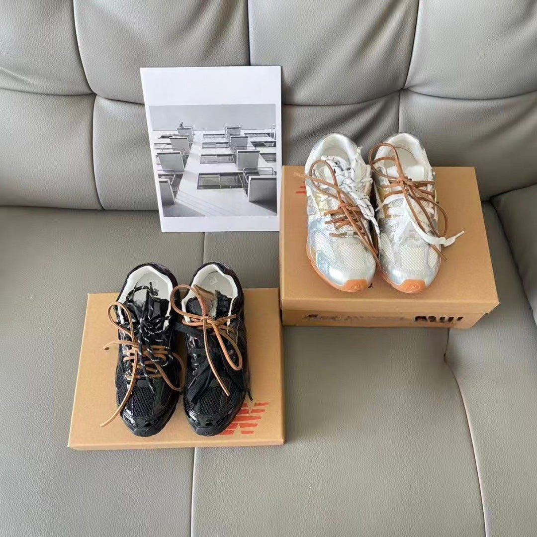 Women's Black White Genuine German Training Couple Women's Sports Shoes