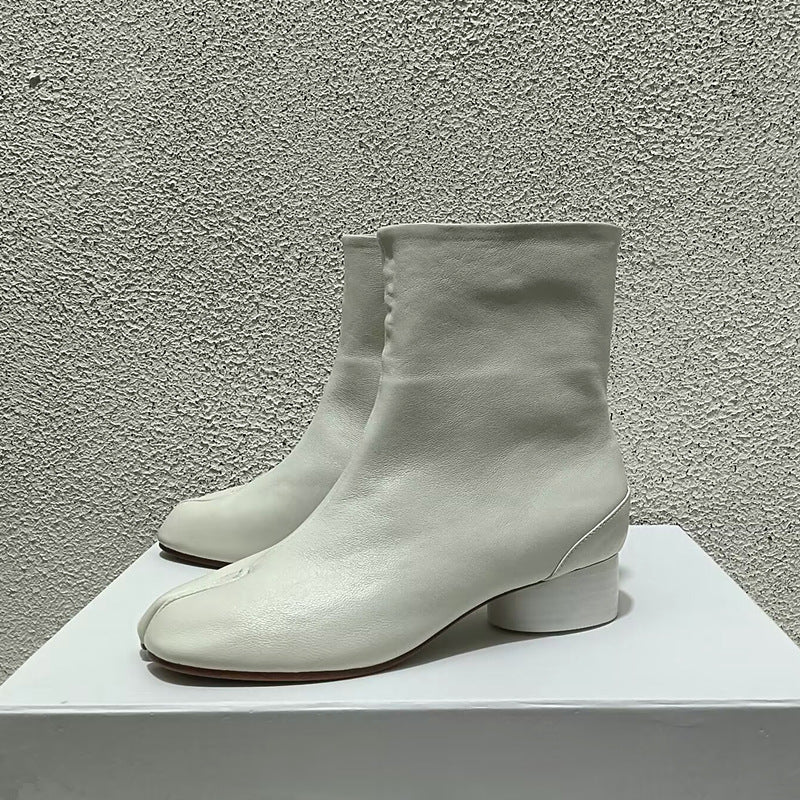 Women's Affordable Luxury Trotter Sheepskin Mid Chelsea High Women's Leather Boots