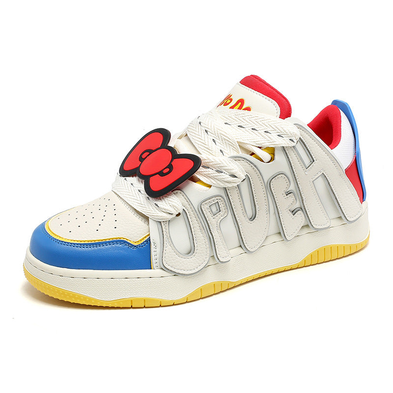Women's & Men's Dopamine Letter Bread Niche Couple Fashion Sneakers