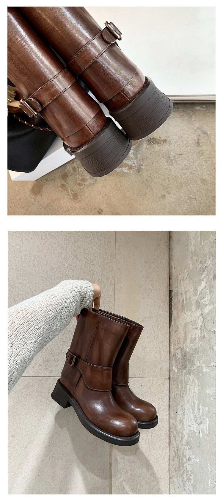Smoke Pipe Desert Western Short Female Heels