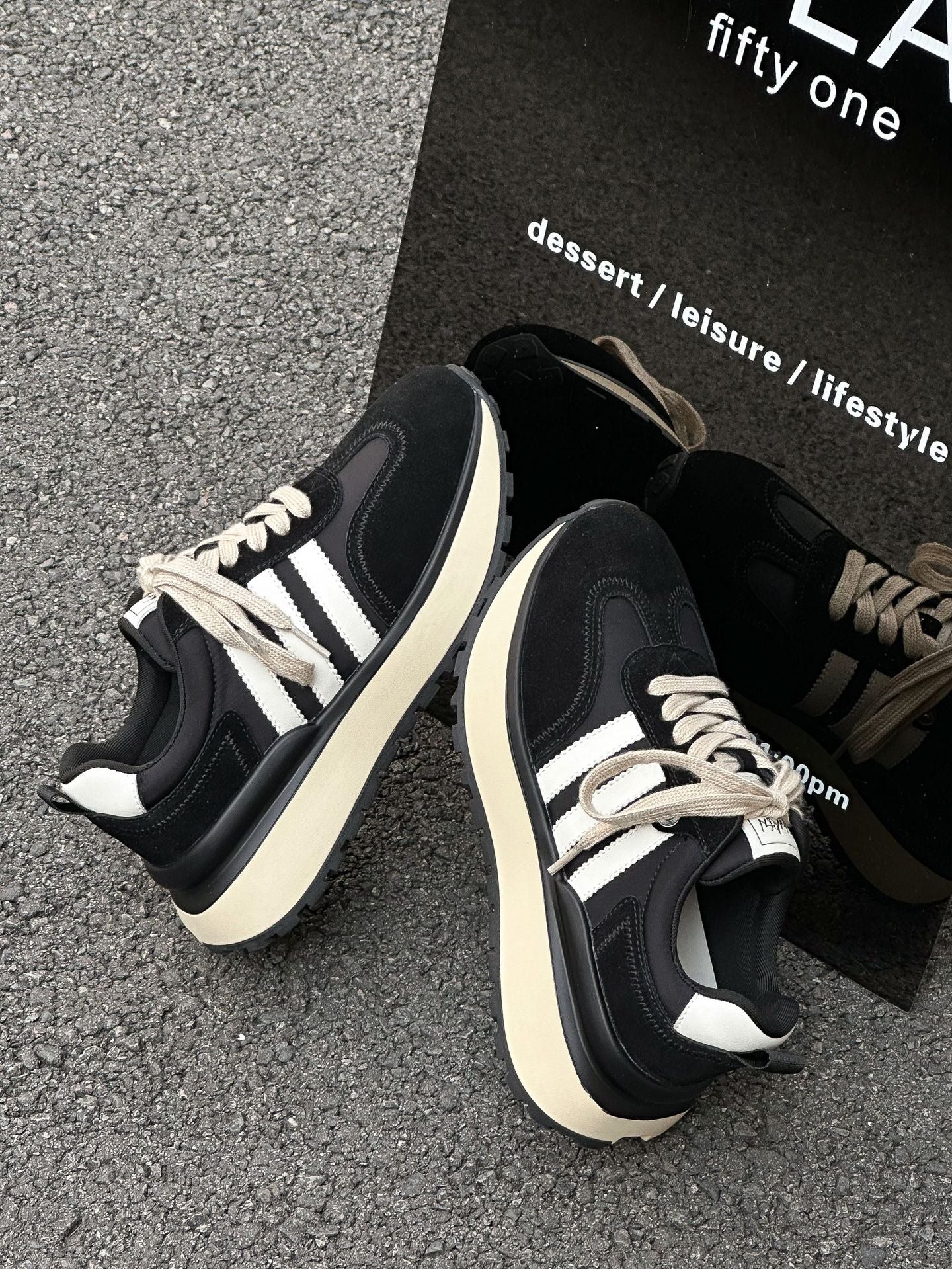 Women's Thick-soled Small Waist German Training Autumn Retro Sneakers
