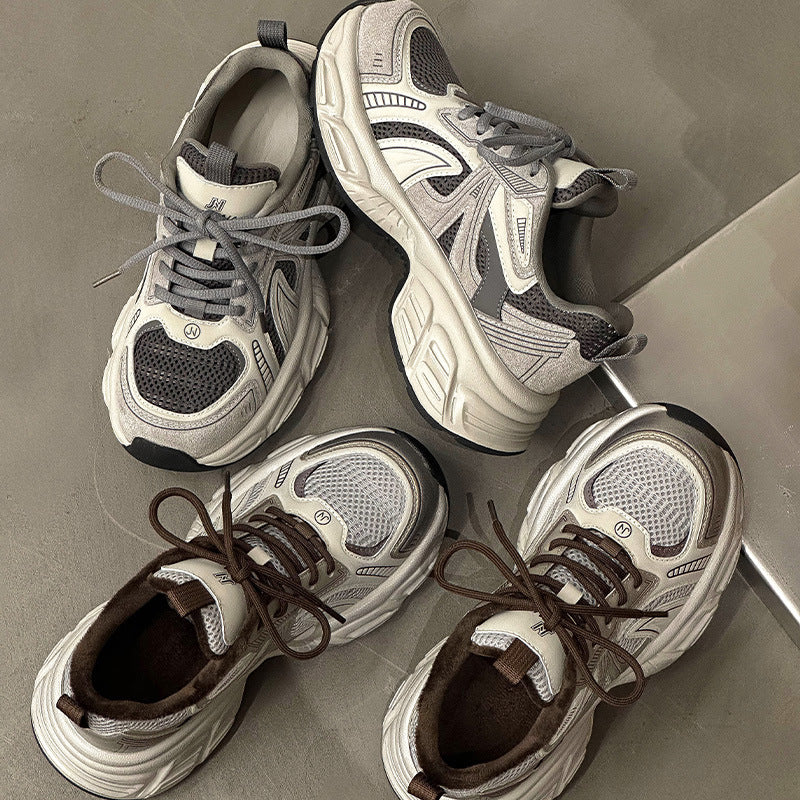 Women's Thick-soled Small Elevator Wild Clunky Sneakers
