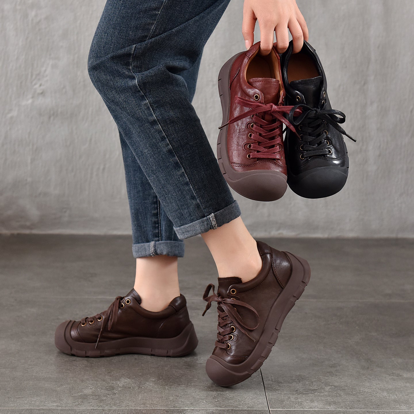 Women's Mid Spring Outdoor Leisure Pump Low Women's Casual Shoes