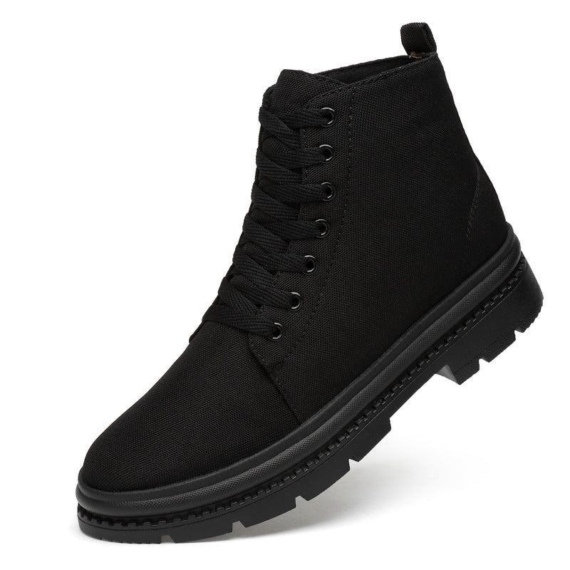 Men's Invisible Height Increasing Insole Korean Cotton Men's Canvas Shoes