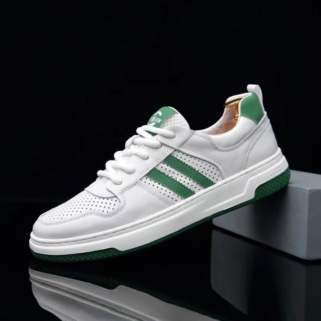 Men's Summer Stylish White Mesh Surface Hollowed Men's Shoes