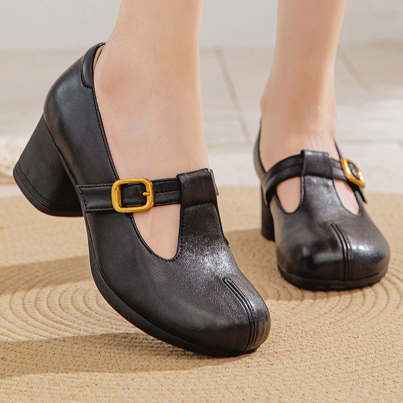 Women's Mom Genuine Soft Bottom Comfortable Breathable Middle-aged Mother Shoes