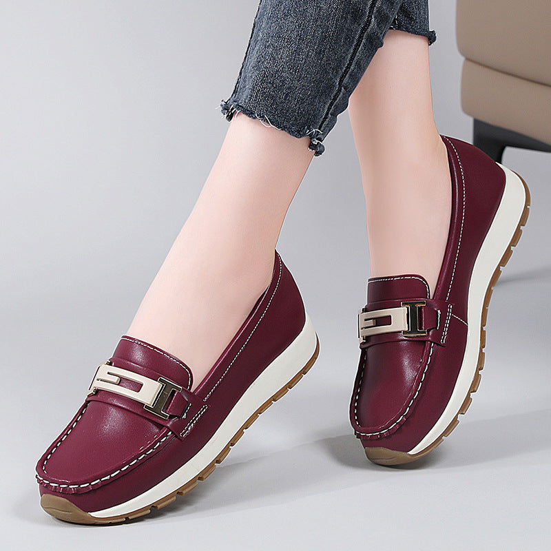 Women's Plus Size Autumn Western Style Mom Casual Shoes