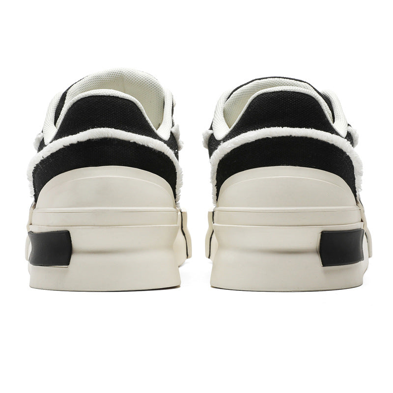 Women's & Men's Twisted Rolls Trendy Bread Thick Sole Increased Beggar Men's Canvas Shoes