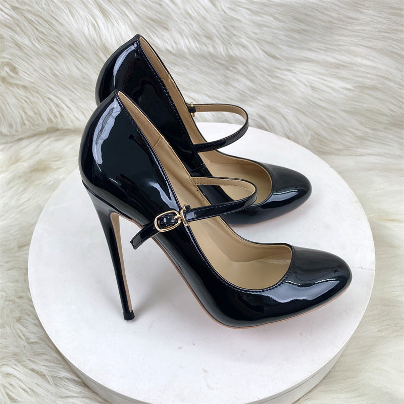 Round Toe Stilettos High Soft Comfortable Pumps Shallow Women's Fashion Shoes