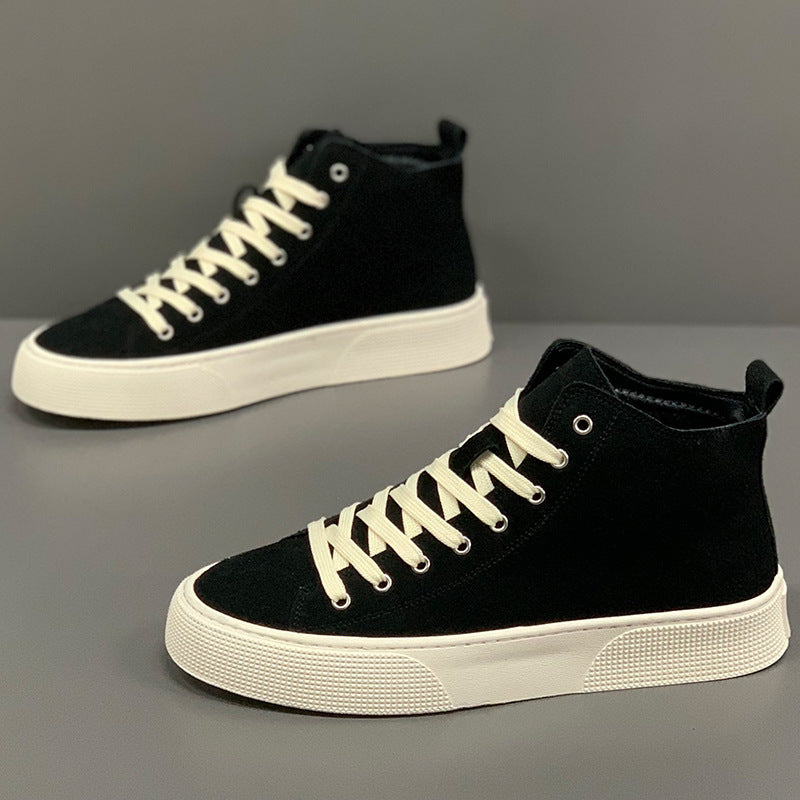 Men's Winter With Veet Warm Suede Genuine Men's Board Shoes