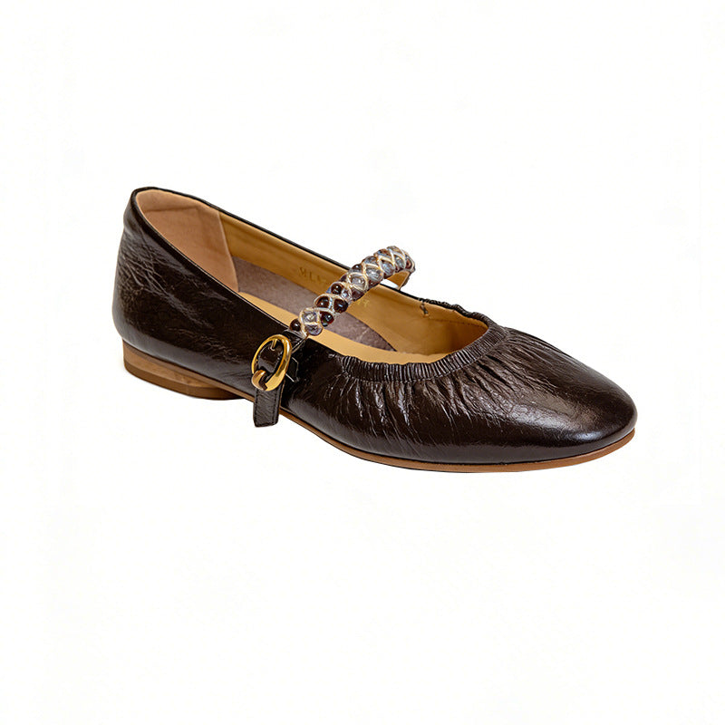 Women's Jane Shallow Mouth Inside Outside Soft Bottom Women's Fashion Shoes