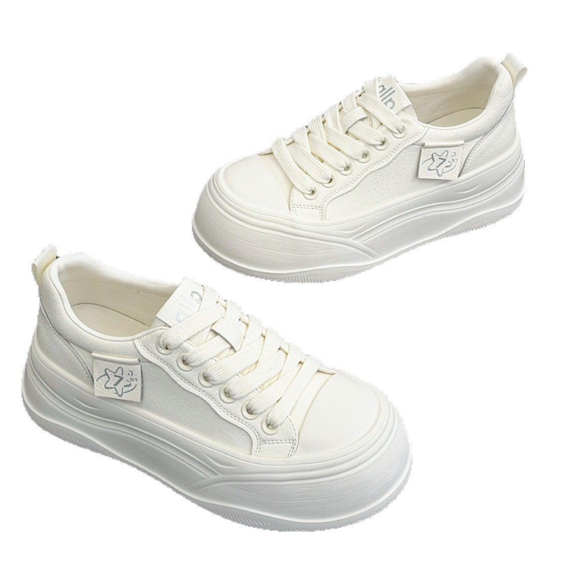 Women's Style Street Design White Spring Round Toe Women's Casual Shoes