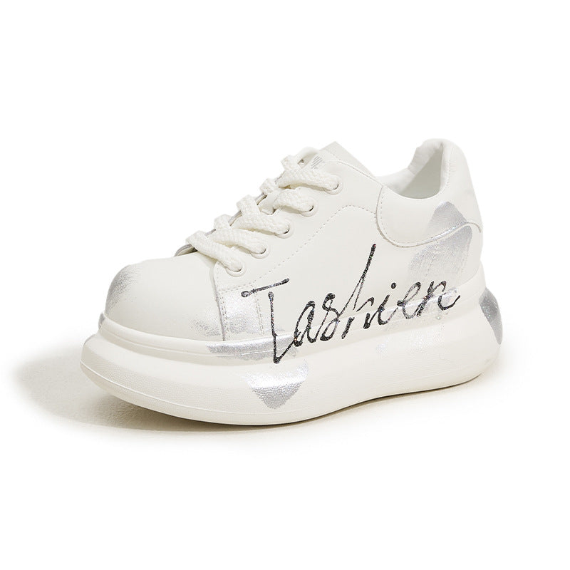 Women's White Spring Trendy Wild Super Popular Iti Women's Casual Shoes