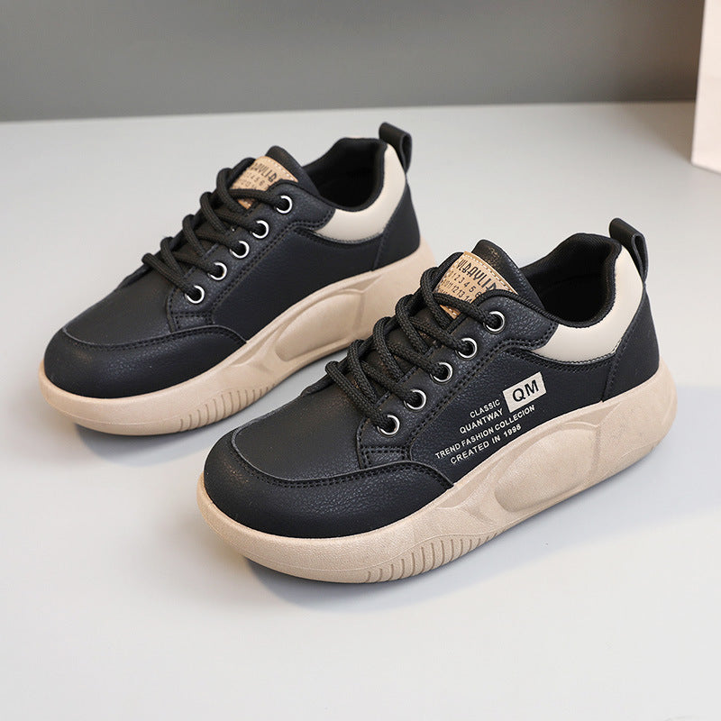 Women's Spring Platform Height Increasing Korean Sports Street Sneakers