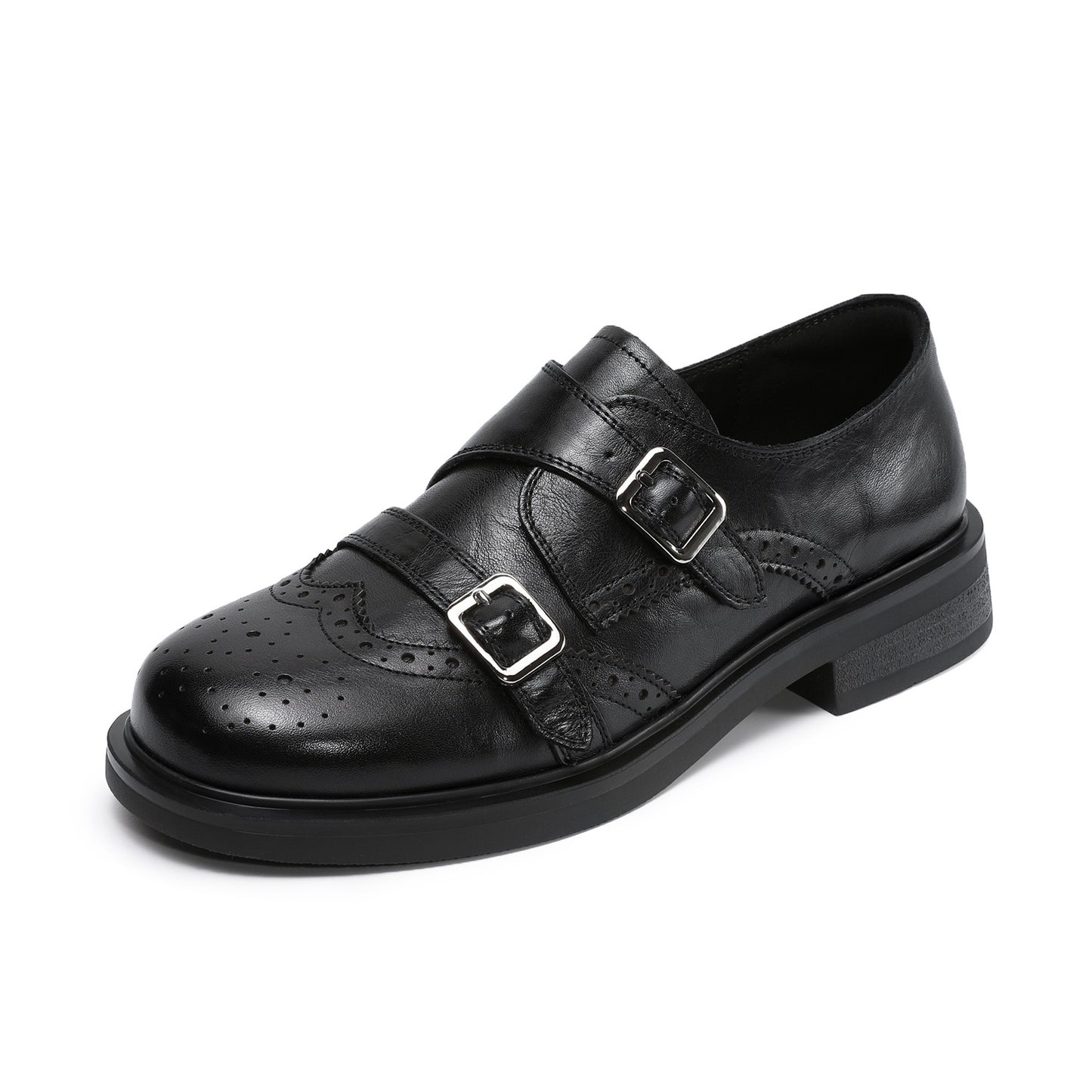 Women's Mild Luxury Retro Brogue Spring Flat British Loafers
