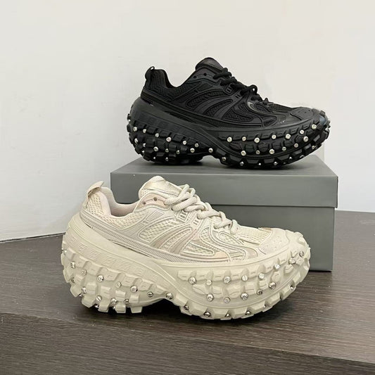 Women's Rivet Tire Durian Platform Dad Fashionable Fried Arcade Women's Casual Shoes