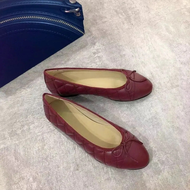 Women's Style Pumps Soft Soled Flats Bowknot Loafers