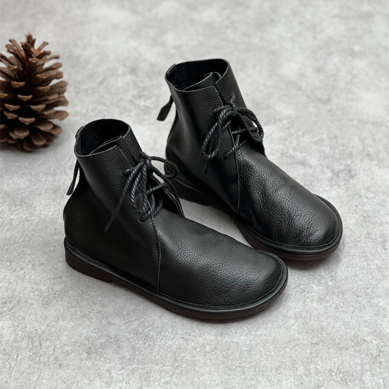 Women's Martin Round Toe British Style Chelsea Boots