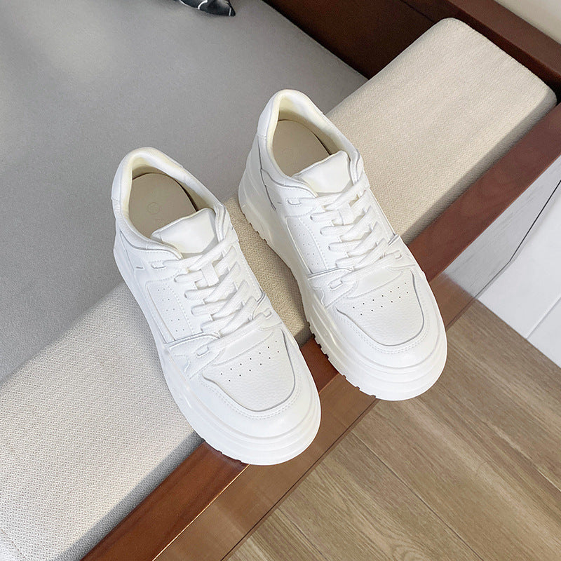 Women's Thick Bottom Hidden White Breathable Sports Small Women's Casual Shoes