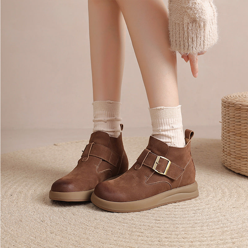 Women's Korean Authentic Comfortable Ankle Retro Super Sneakers