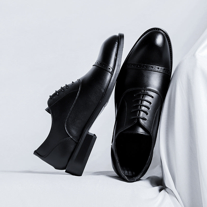 Men's Style Derby Three Joint Business Formal Wear Leather Shoes