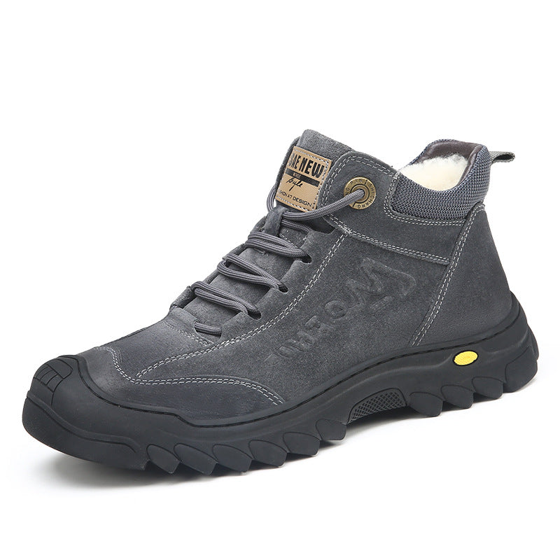 Men's Winter Warm Thickened Northeast Cotton Padded Genuine Boots