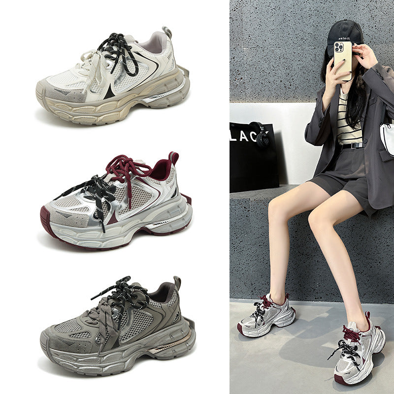 Women's Platform Dad Korean Breathable Lightweight Sneakers