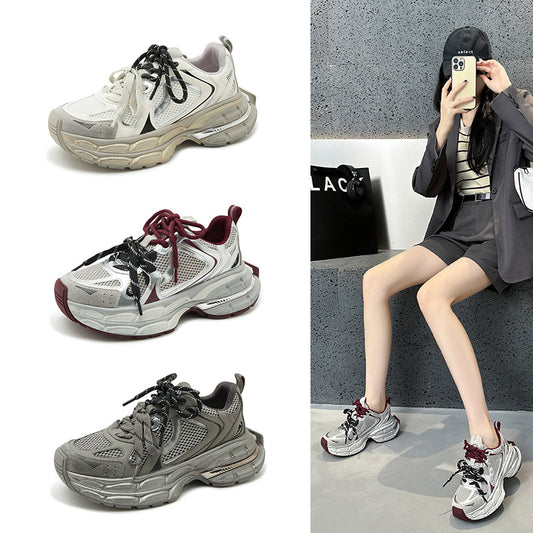 Women's Platform Dad Korean Breathable Lightweight Sneakers