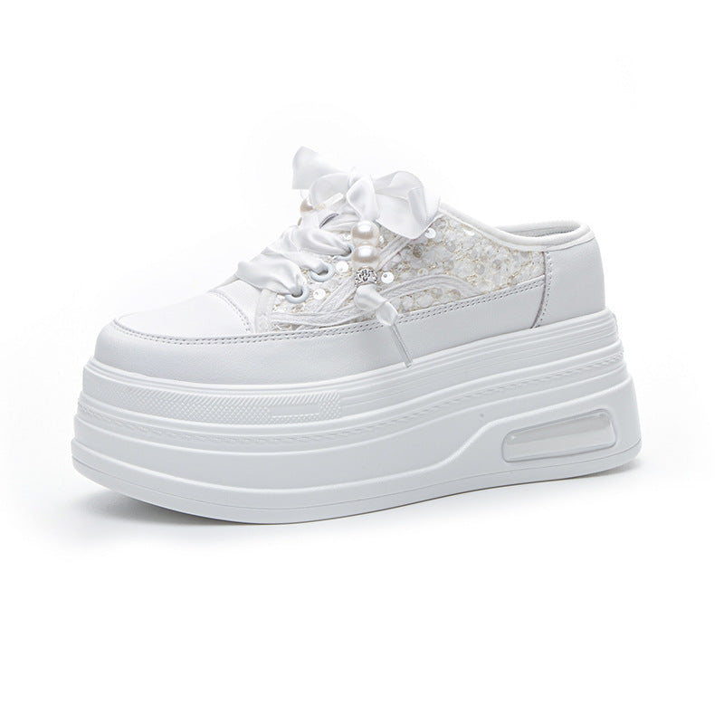 Women's Authentic Toe Box Half Height Increasing Slippers