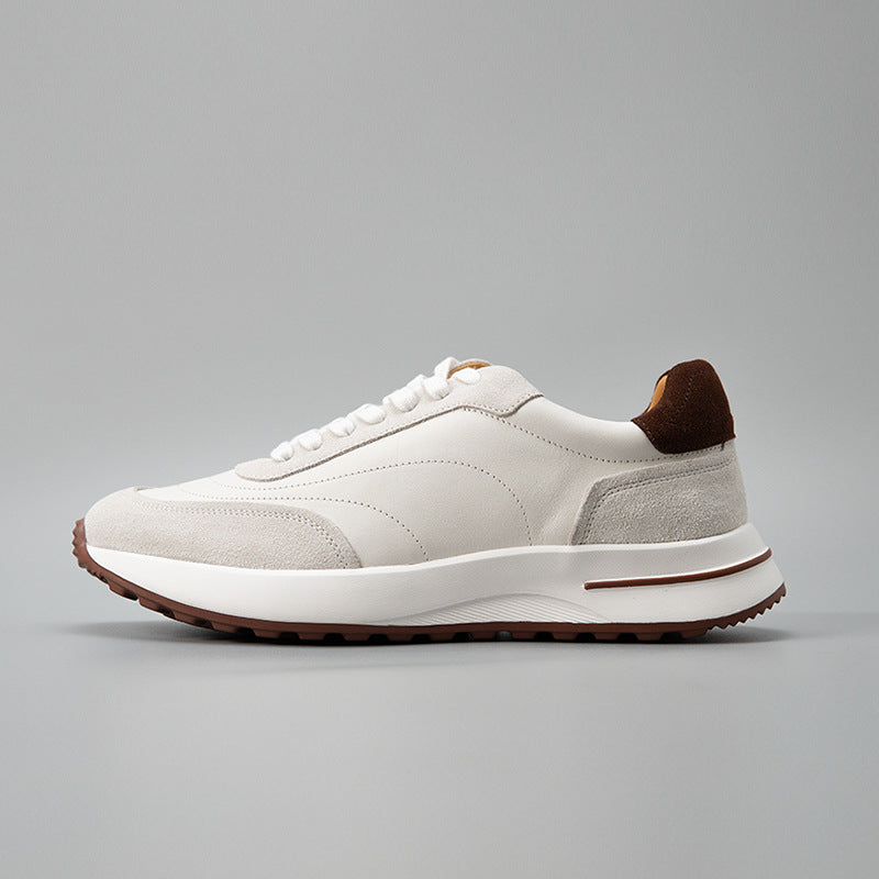 Men's Minimalist Lightweight Business Sports Versatile Fashionable Men's Casual Leather Shoes