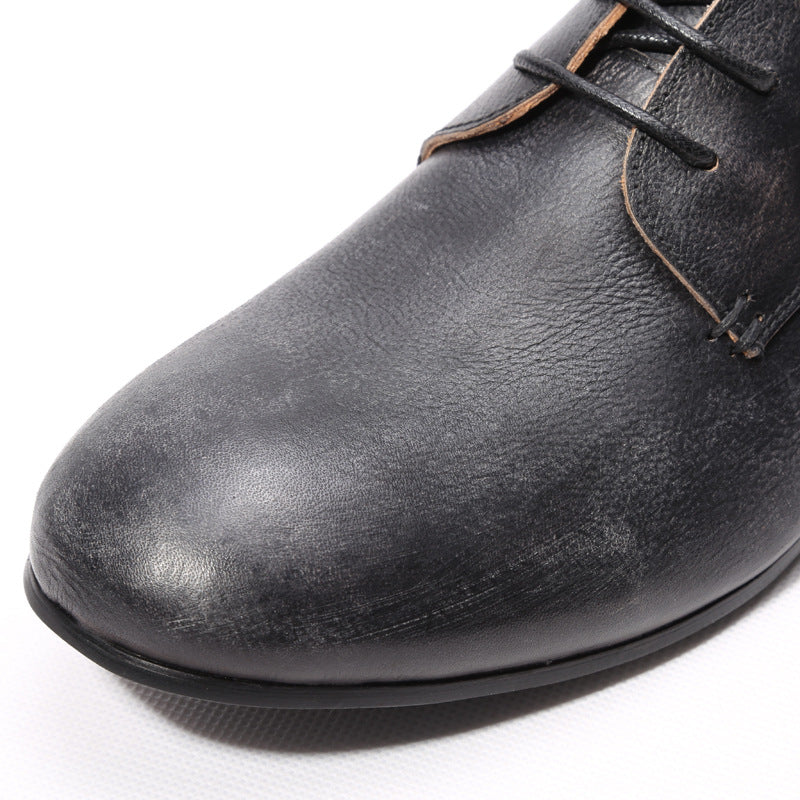 Men's Vintage Breathable The Skin Genuine England Style Handmade Leather Shoes