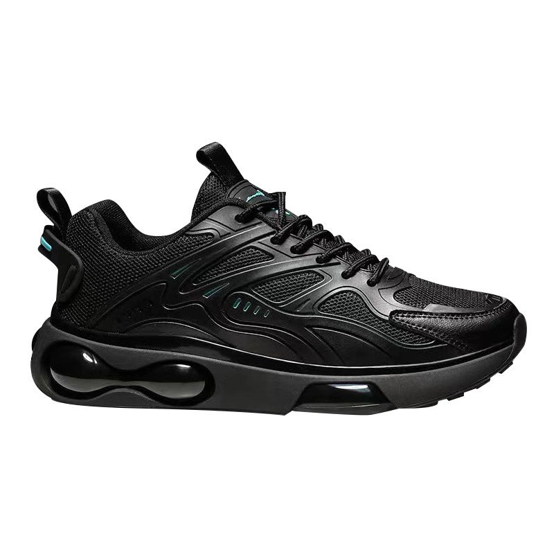 Men's Spring Leisure Sports Running Fashion Black Dad Breathable Casual Shoes