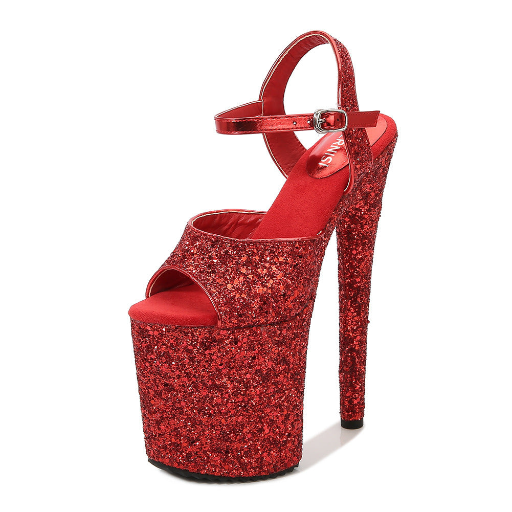 Women's Korean Style Nightclub For Catwalk Platform Plus Sandals