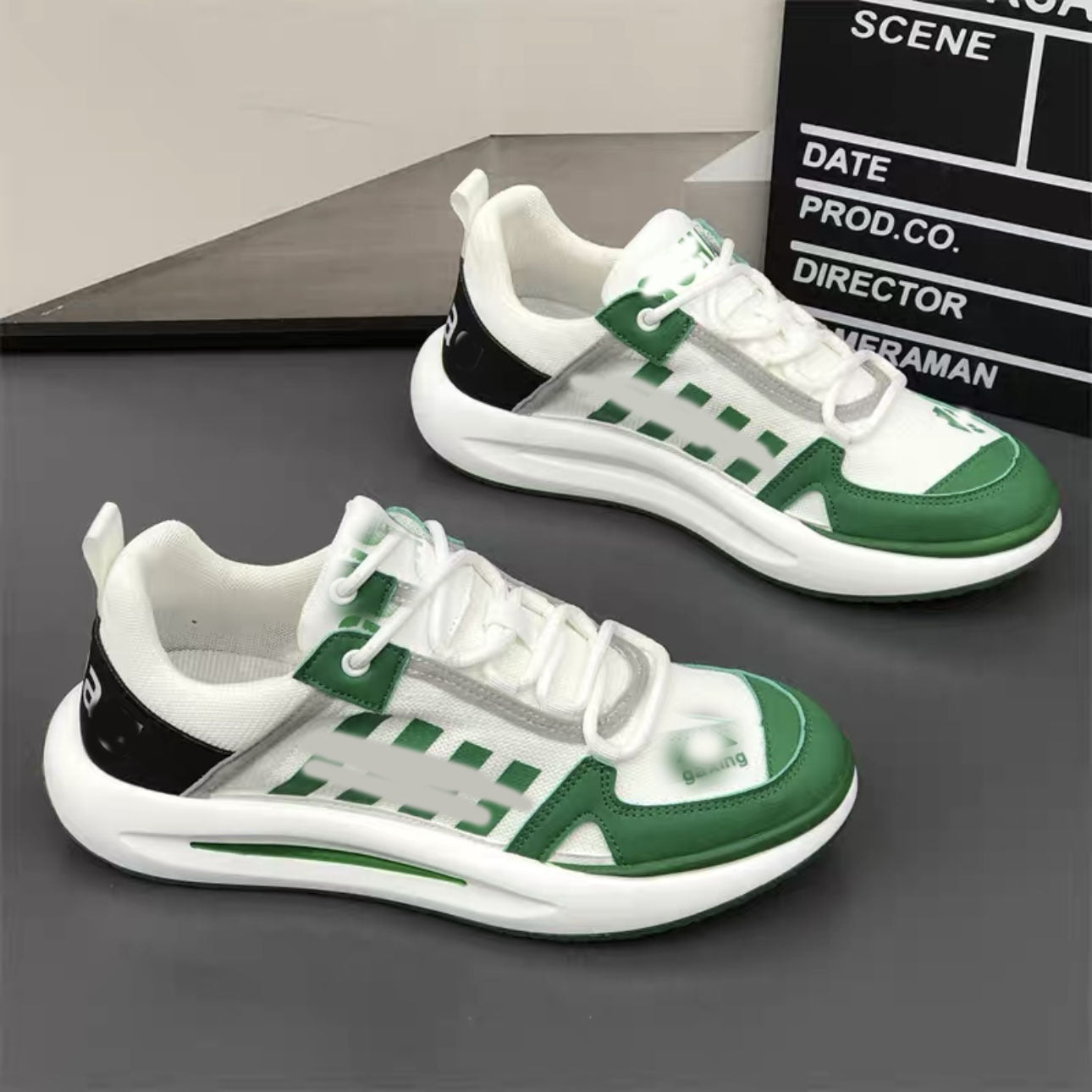 Men's Summer Mesh Breathable Comfort Lightweight Rocking Trendy Four Men's Board Shoes