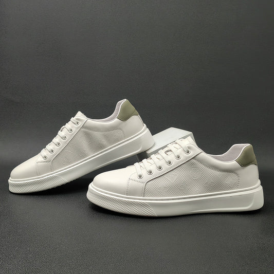 Popular Men's Trendy White Light Luxury Men's Board Shoes