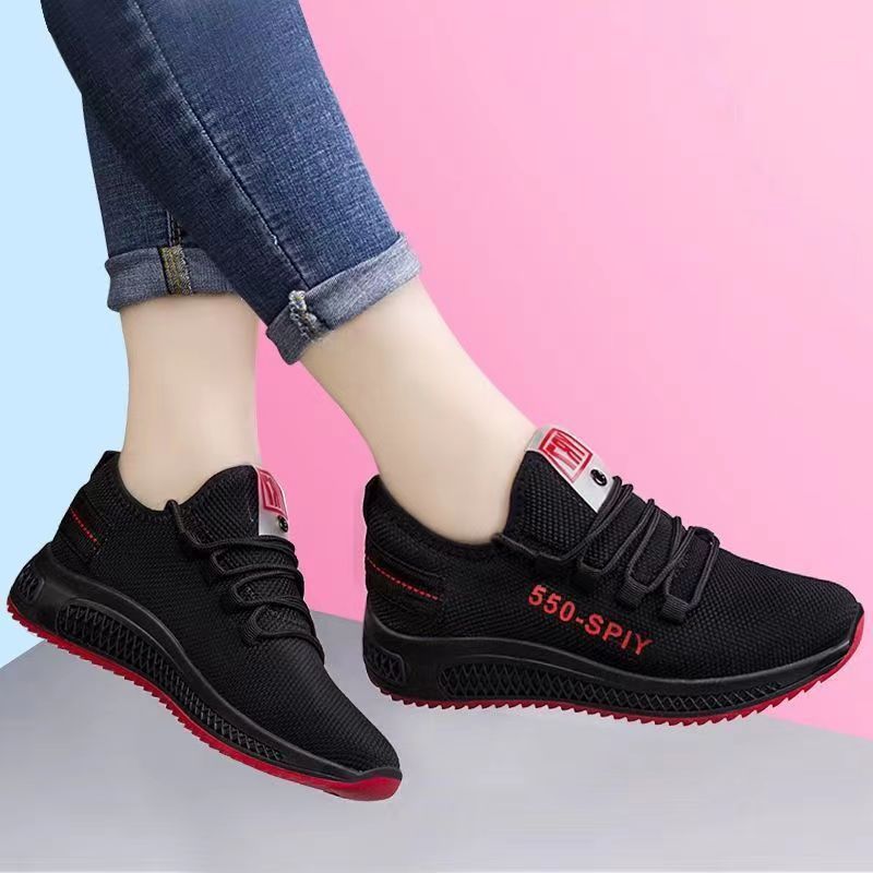 Women's & Men's Cloth Flat Pumps Leisure Mesh Surface Breathable Sneakers