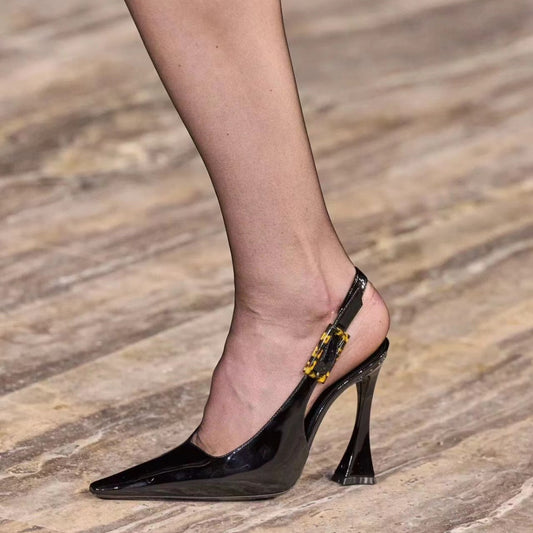 Women's High Show Low-cut Square Toe Outer Women's Shoes